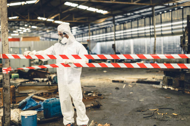 Professional Biohazard technician working in Engelhard, NC